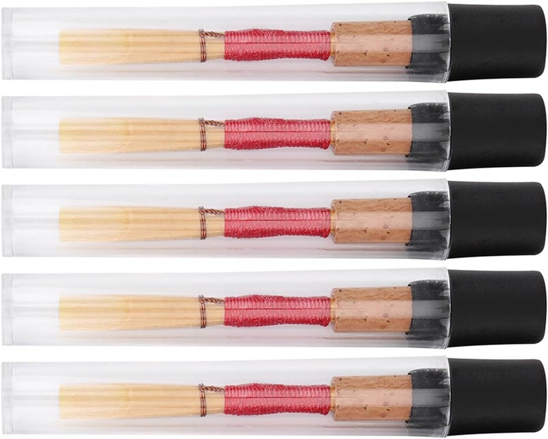 Socobeta Handmade Oboe Reeds, Plastic Box Musical Instrument Part Medium Soft Oboe Reeds for Daily Use for Beginners And Intermediate Players - Image 1